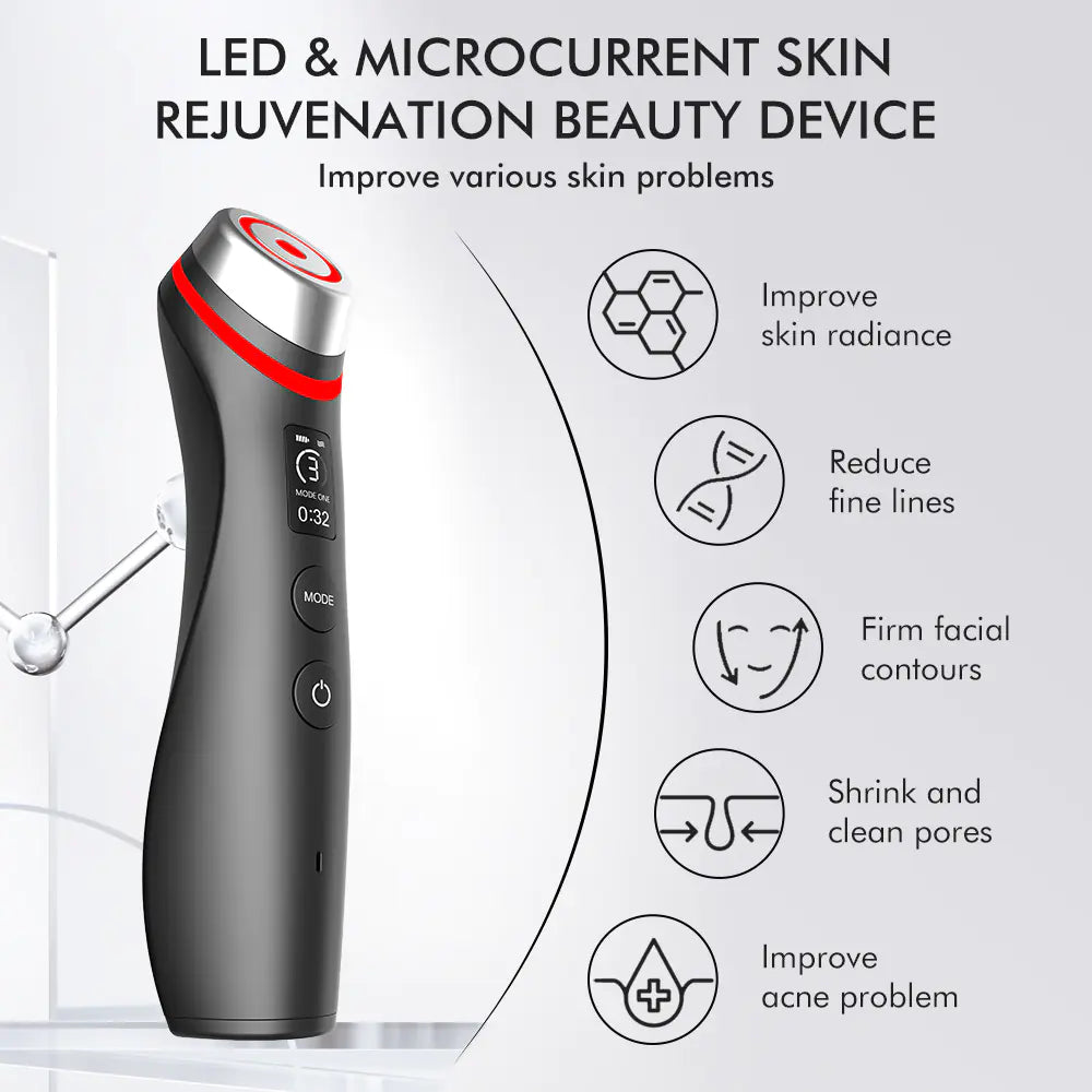 GlowMuse™ Age-Renew Pro | 6-in-1 Rejuvenation & Glow Device | Real Glass Skin Technology | Advanced Anti-Aging Care