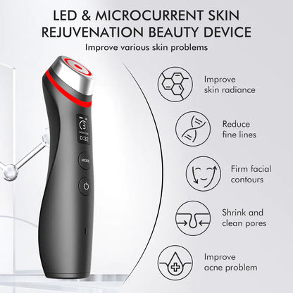 GlowMuse™ Age-Renew Pro | 6-in-1 Rejuvenation & Glow Device | Real Glass Skin Technology | Advanced Anti-Aging Care