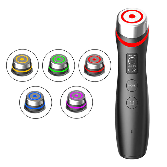 GlowMuse™ Age-Renew Pro | 6-in-1 Rejuvenation & Glow Device | Real Glass Skin Technology | Advanced Anti-Aging Care