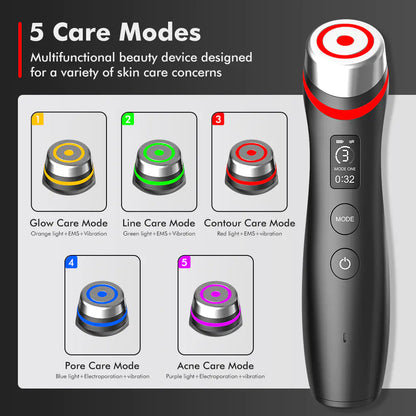 GlowMuse™ Age-Renew Pro | 6-in-1 Rejuvenation & Glow Device | Real Glass Skin Technology | Advanced Anti-Aging Care
